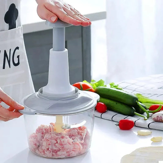 Multifunction Hand Press Manual Vegetable Chopper | Quick & Easy Vegetable Cutter, Onion & Garlic Chopper