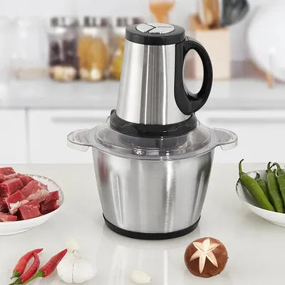 Electric Meat Grinder 2-Speed Stainless Steel | Powerful Meat Mincer & Food Chopper for Home Kitchen