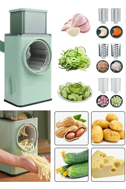 Vegetable Cutter Grinder – Manual Multi-Function Vegetable Slicer, Chopper & Shredder Kitchen Tool