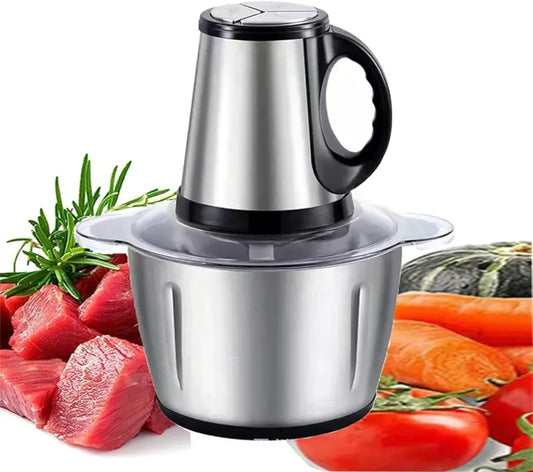 Electric Meat Grinder 2-Speed Stainless Steel | Powerful Meat Mincer & Food Chopper for Home Kitchen
