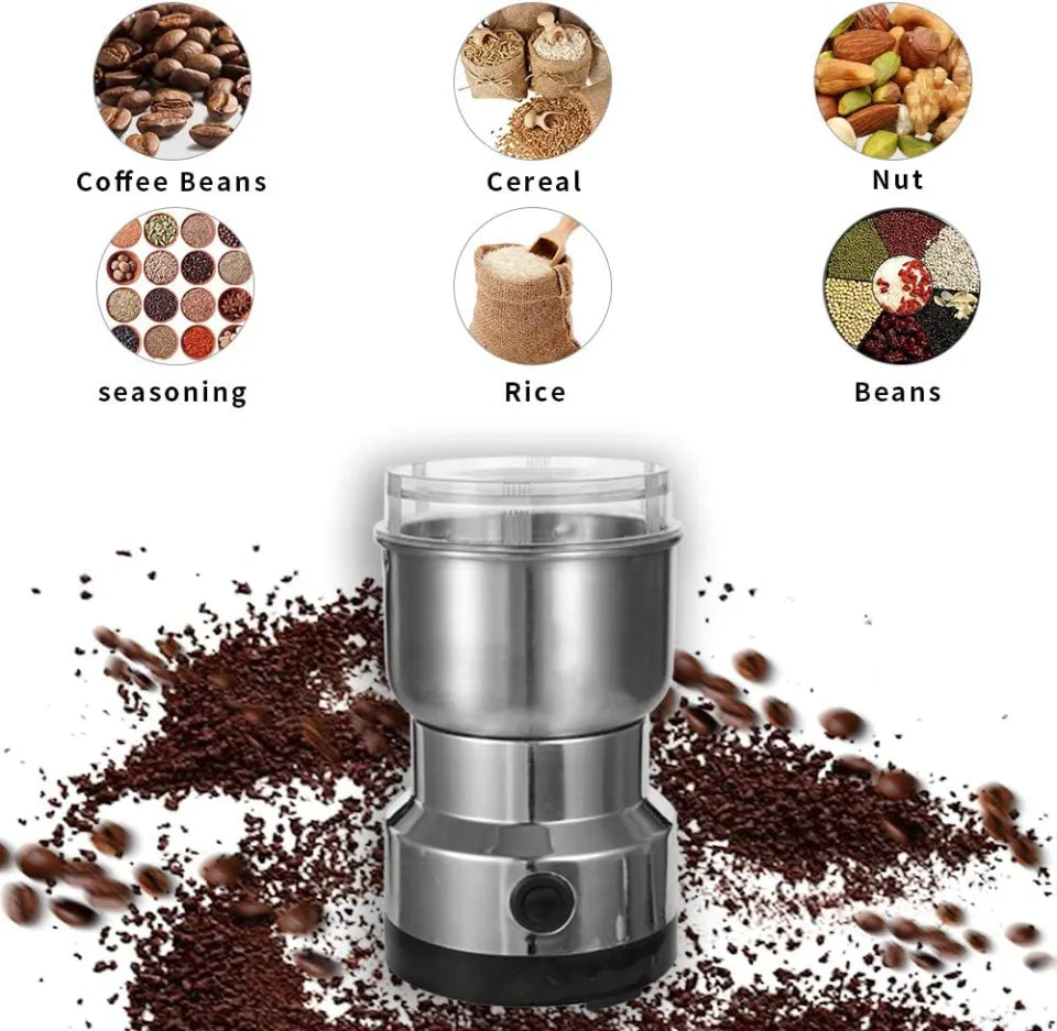 Electric Stainless Steel Grinding Milling Machine | Powerful Grain, Spice & Dry Food Grinder