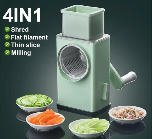Vegetable Cutter Grinder – Manual Multi-Function Vegetable Slicer, Chopper & Shredder Kitchen Tool