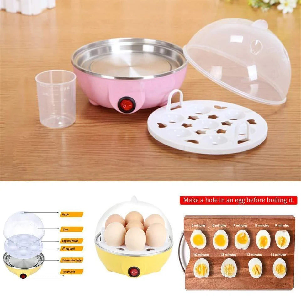 Electric Egg Boiler Cooker – Automatic Egg Cooker Machine for Soft, Medium & Hard Boiled Eggs | Quick Breakfast Kitchen Appliance