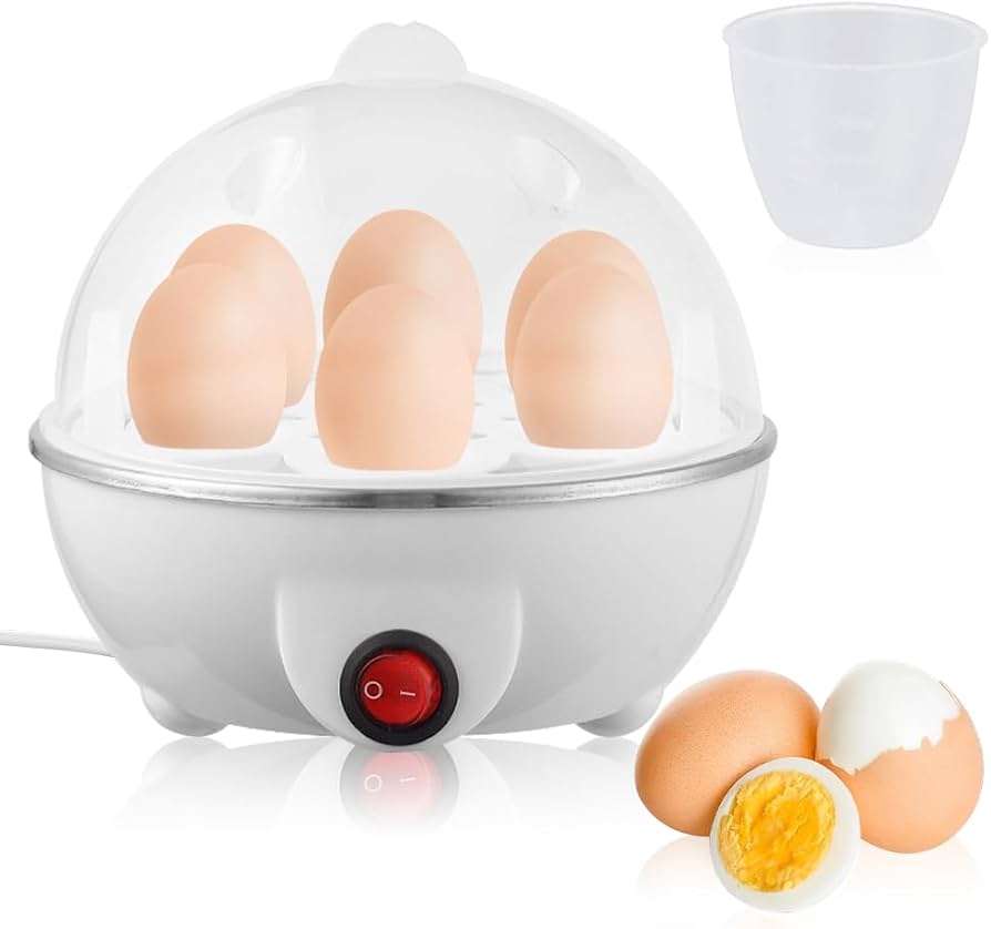 Electric Egg Boiler Cooker – Automatic Egg Cooker Machine for Soft, Medium & Hard Boiled Eggs | Quick Breakfast Kitchen Appliance