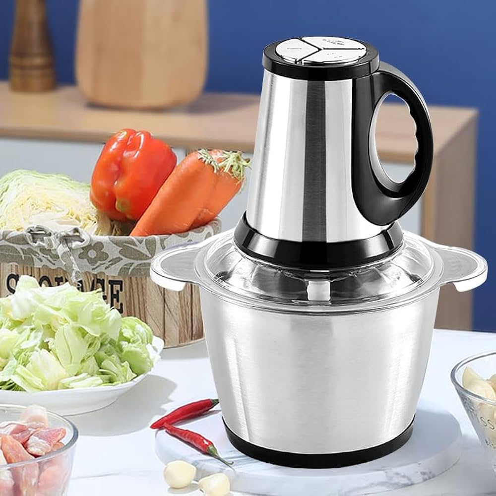 Electric Meat Grinder 2-Speed Stainless Steel | Powerful Meat Mincer & Food Chopper for Home Kitchen