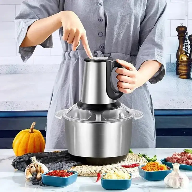 Electric Meat Grinder 2-Speed Stainless Steel | Powerful Meat Mincer & Food Chopper for Home Kitchen