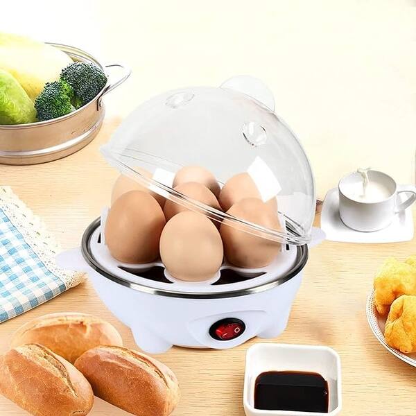 Electric Egg Boiler Cooker – Automatic Egg Cooker Machine for Soft, Medium & Hard Boiled Eggs | Quick Breakfast Kitchen Appliance
