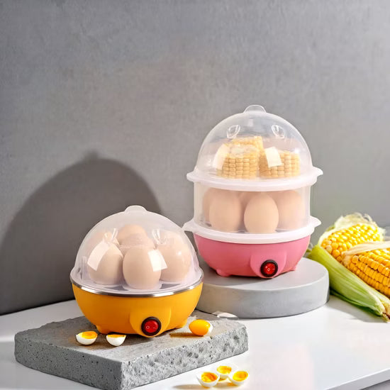 Electric Egg Boiler Cooker – Automatic Egg Cooker Machine for Soft, Medium & Hard Boiled Eggs | Quick Breakfast Kitchen Appliance