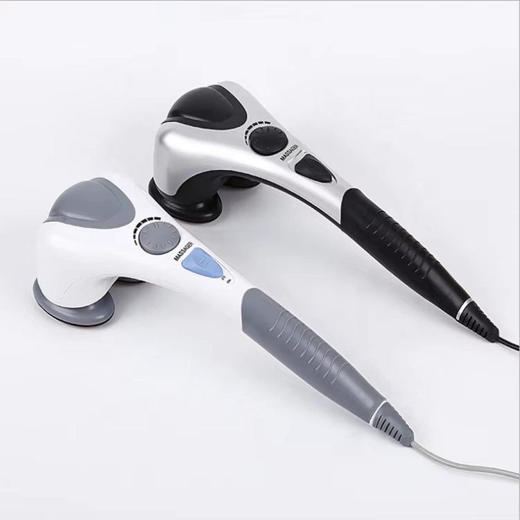 Handheld Double Head Massager – Portable Body Massage Relaxation Tool for Neck, Shoulders, Back, Arms & Legs