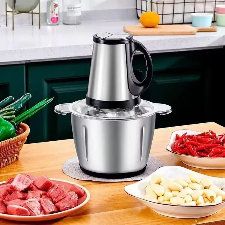 Electric Meat Grinder 2-Speed Stainless Steel | Powerful Meat Mincer & Food Chopper for Home Kitchen