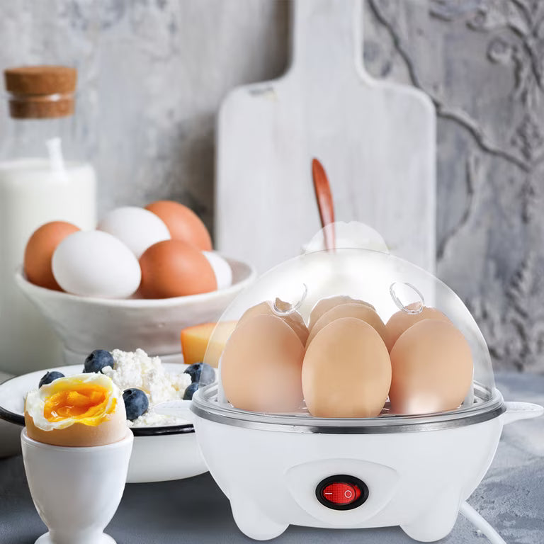 Electric Egg Boiler Cooker – Automatic Egg Cooker Machine for Soft, Medium & Hard Boiled Eggs | Quick Breakfast Kitchen Appliance