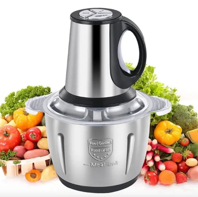Electric Meat Grinder 2-Speed Stainless Steel | Powerful Meat Mincer & Food Chopper for Home Kitchen