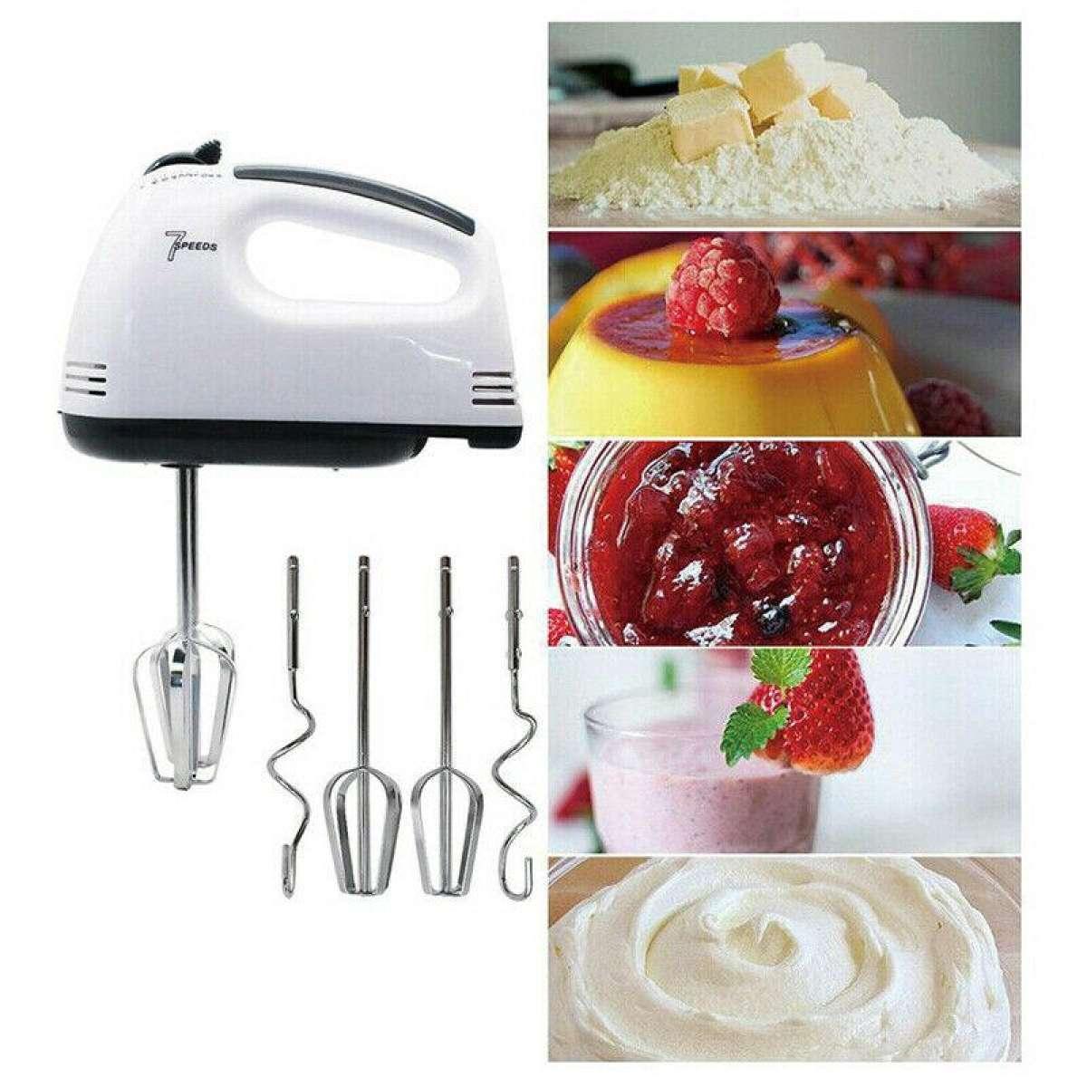 Electric Hand Mixer Egg Beater – Scarlet Handheld Mixer for Eggs, Cake Batter, Cream & Baking