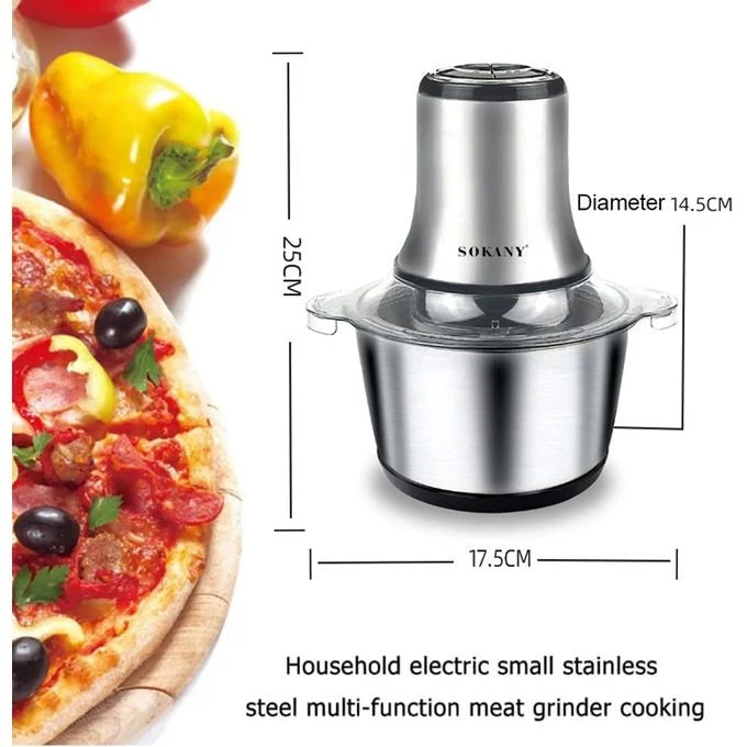 Electric Meat Grinder 2-Speed Stainless Steel | Powerful Meat Mincer & Food Chopper for Home Kitchen