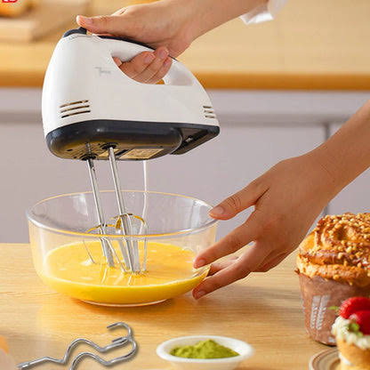 Electric Hand Mixer Egg Beater – Scarlet Handheld Mixer for Eggs, Cake Batter, Cream & Baking