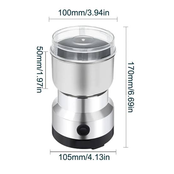 Electric Stainless Steel Grinding Milling Machine | Powerful Grain, Spice & Dry Food Grinder