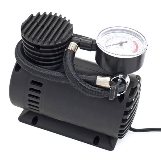 Mini Air Compressor 12V Car Tire Inflator Portable Electric Air Pump for Auto, SUV & Motorcycle